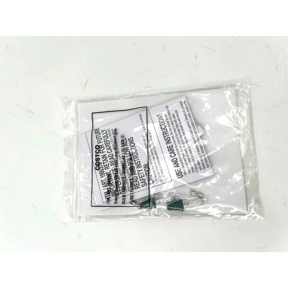 Christmas lights and replacement bulbs